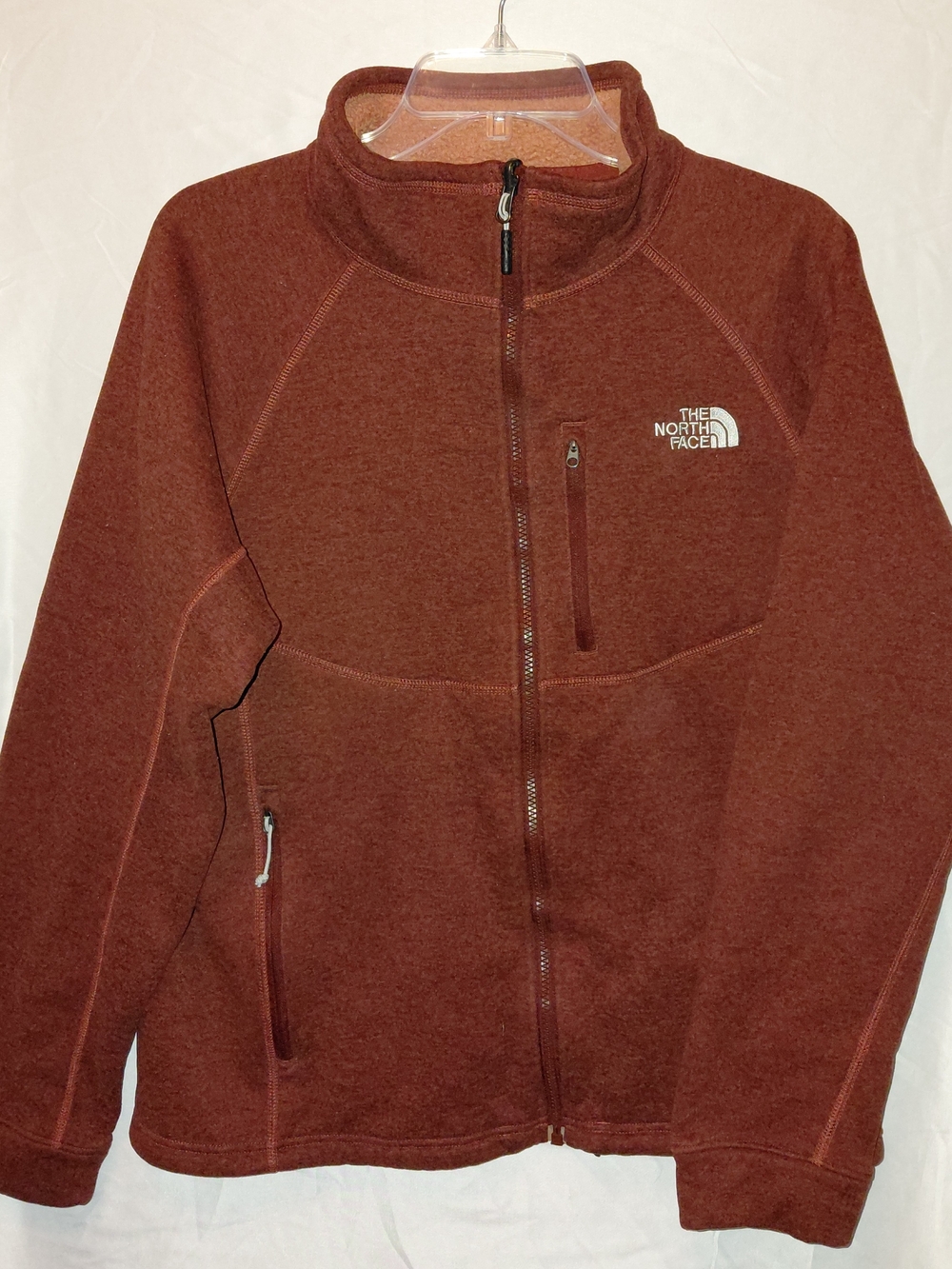 The North Face Men's Full-Zip Fleece Jacket - Rust